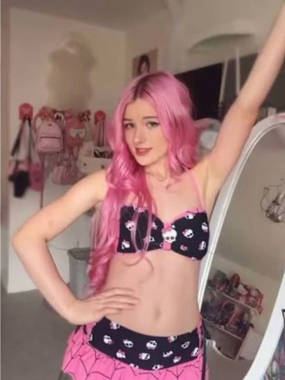 RARE NWT Hot Topic Monster High bikini set Draculara size Large